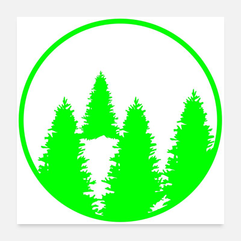 fir Poster 24" x 24" (60x60 cm)