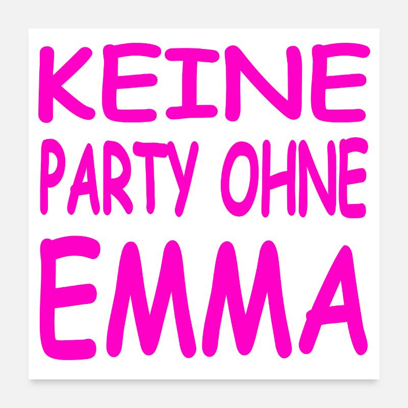 Emma Poster 60x60 cm