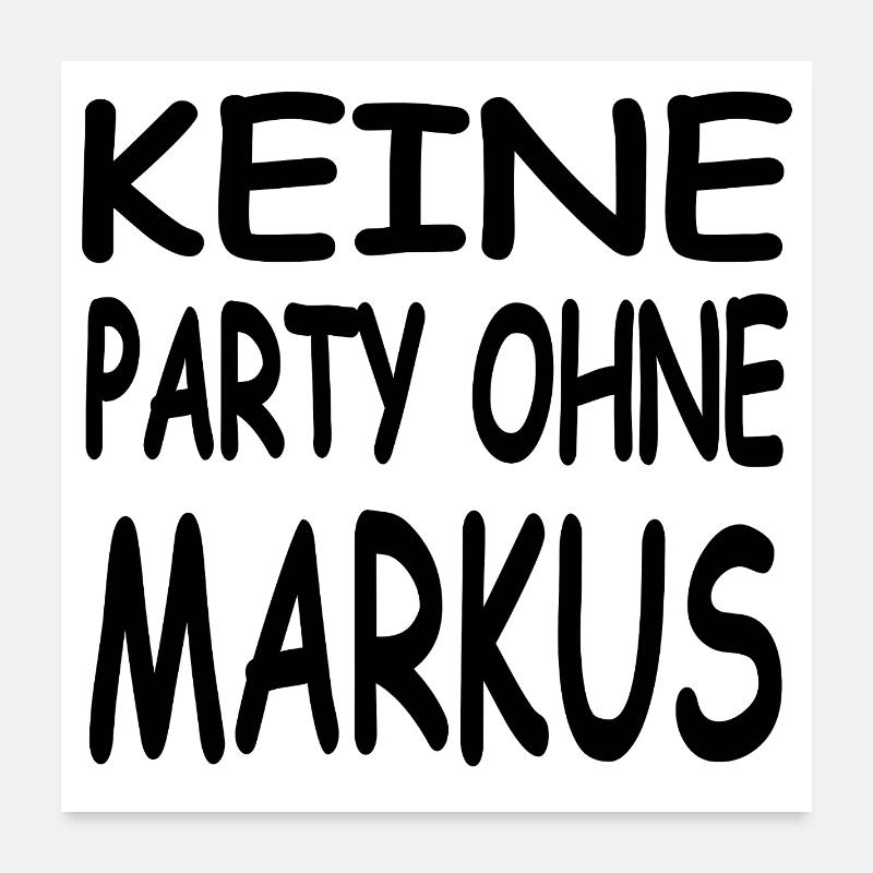 Markus Poster 60x60 cm