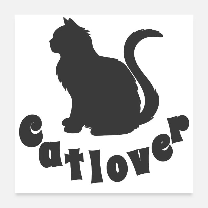 Cat sitting Poster 24" x 24" (60x60 cm)
