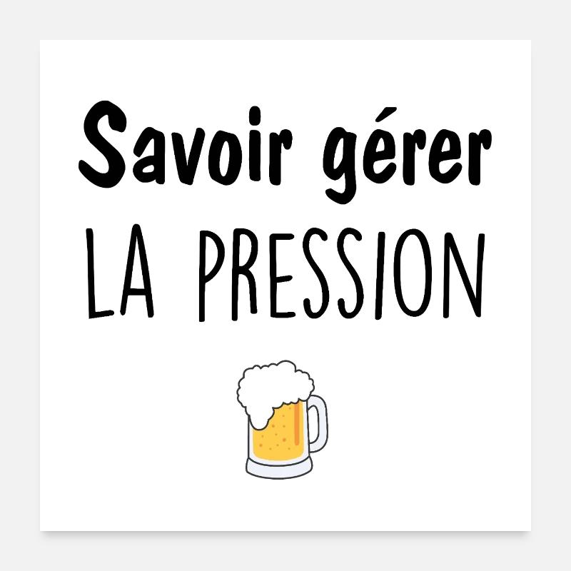 Mug bière mousseuse cartoon Poster 60 x 60 cm