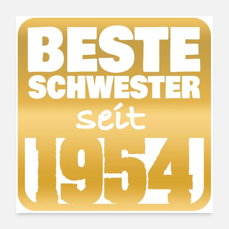 Born in 1954 Poster 24" x 24" (60x60 cm)