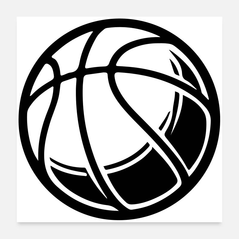Basketball Ball Poster 24" x 24" (60x60 cm)