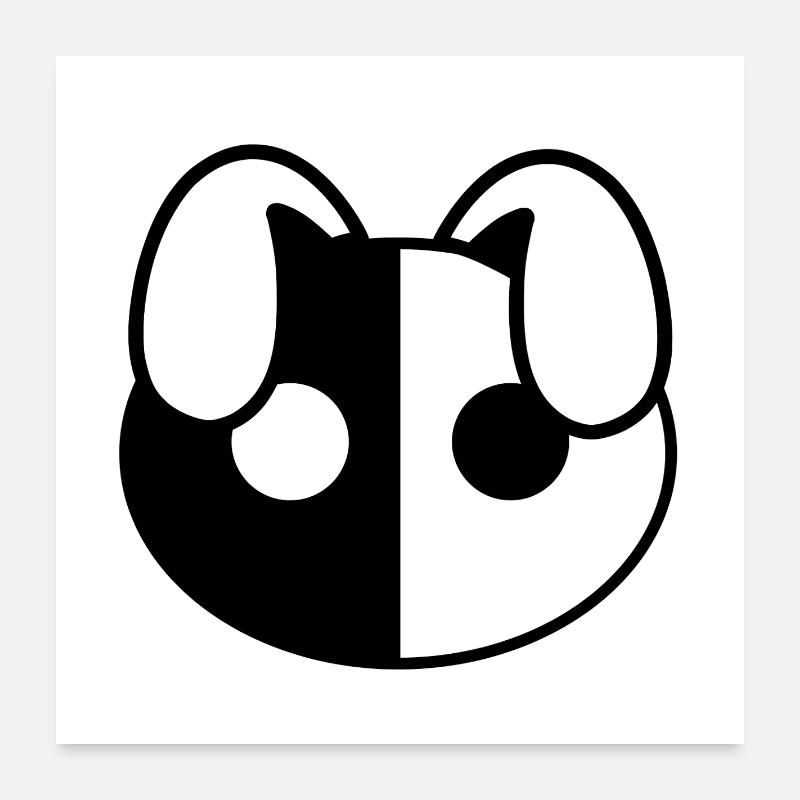Plush: Yiny (Head) Poster 24" x 24" (60x60 cm)