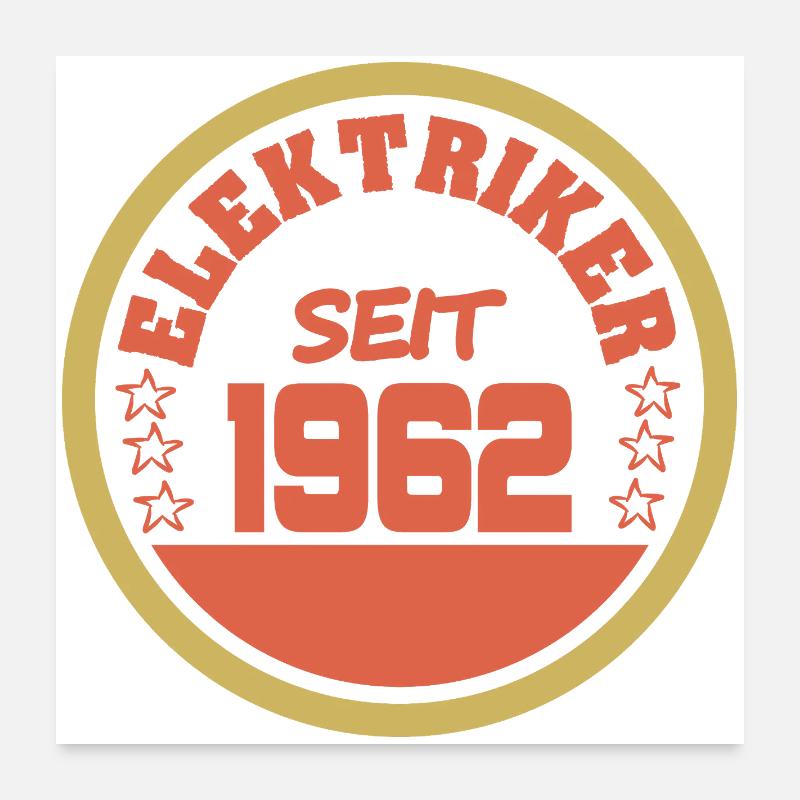 1962 Poster 60 x 60 cm