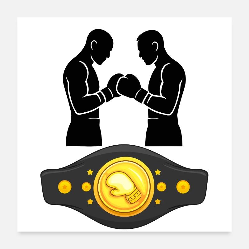 Boxe Poster 60 x 60 cm