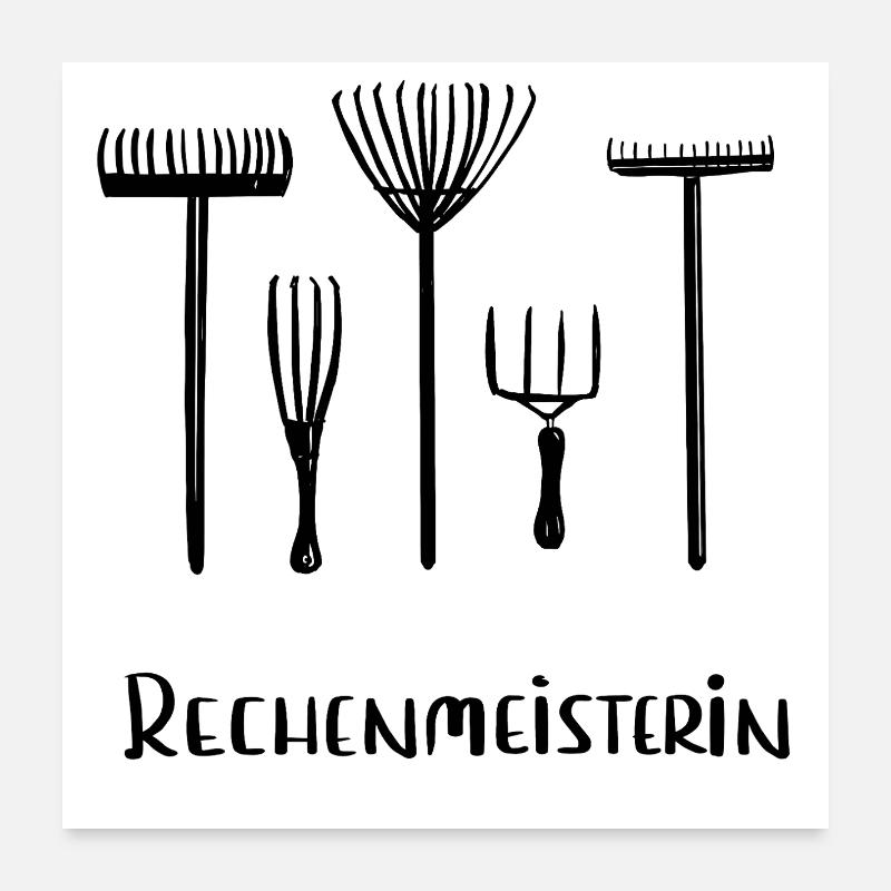 Rechenmeisterin Poster 60x60 cm