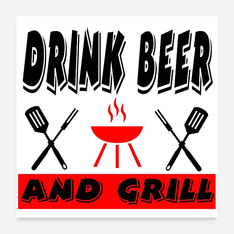 Grill Poster 24" x 24" (60x60 cm)