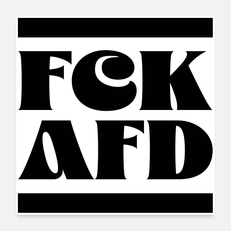 FCK AfD Poster 24" x 24" (60x60 cm)