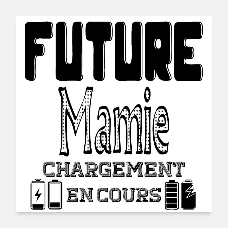 Future Granny Loading In Progress Poster 24" x 24" (60x60 cm)