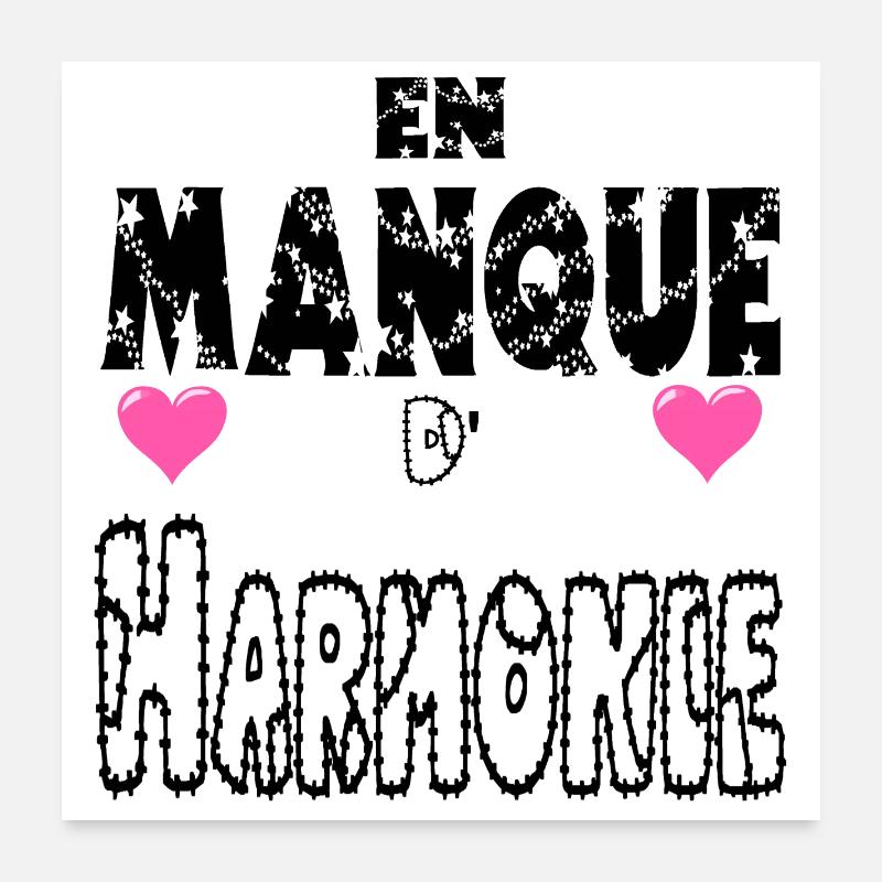 Fehlende Harmonie Poster 60x60 cm