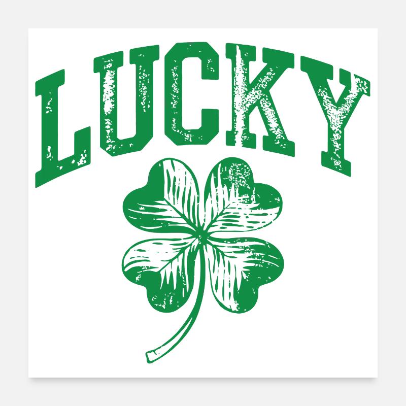 Lucky Shamrock Arch Poster 60x60 cm