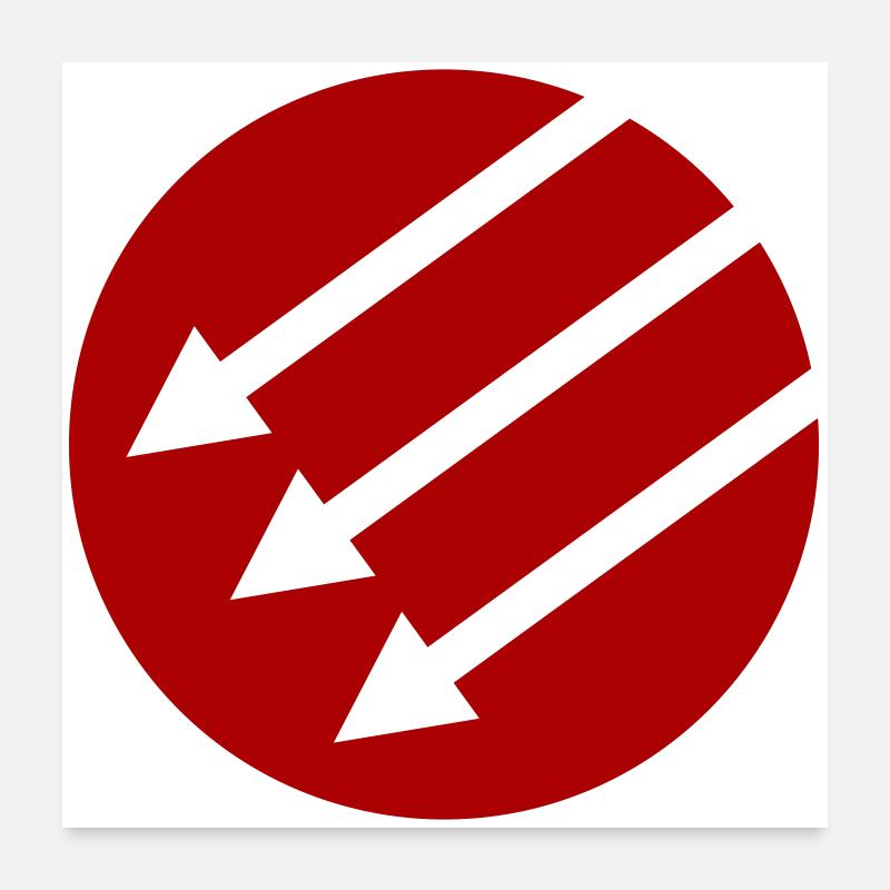 Iron Front / Eiserne Front / Järnfronten Poster 60x60 cm