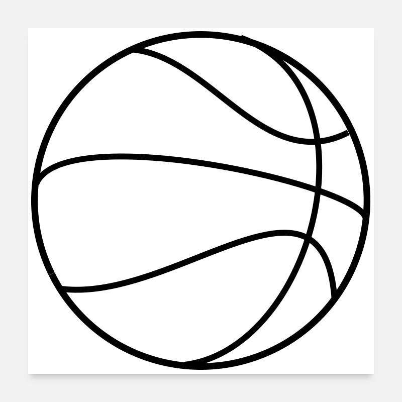 Basketball Poster 24" x 24" (60x60 cm)