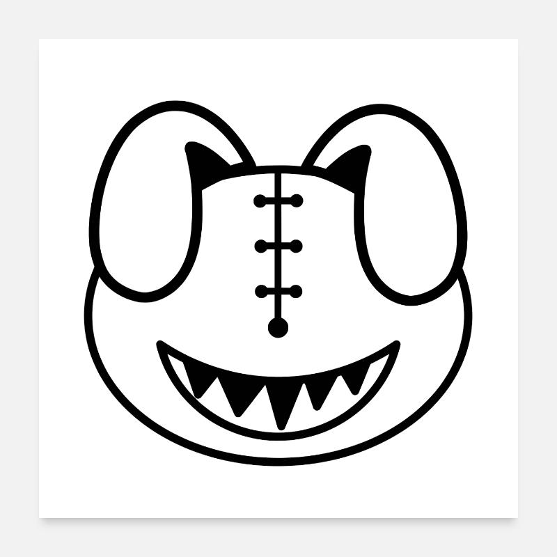 Plush: Silly (Kopf) Poster 60x60 cm