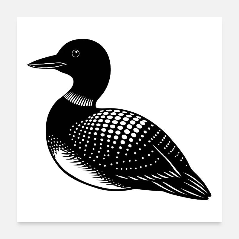 Loon Poster 60x60 cm