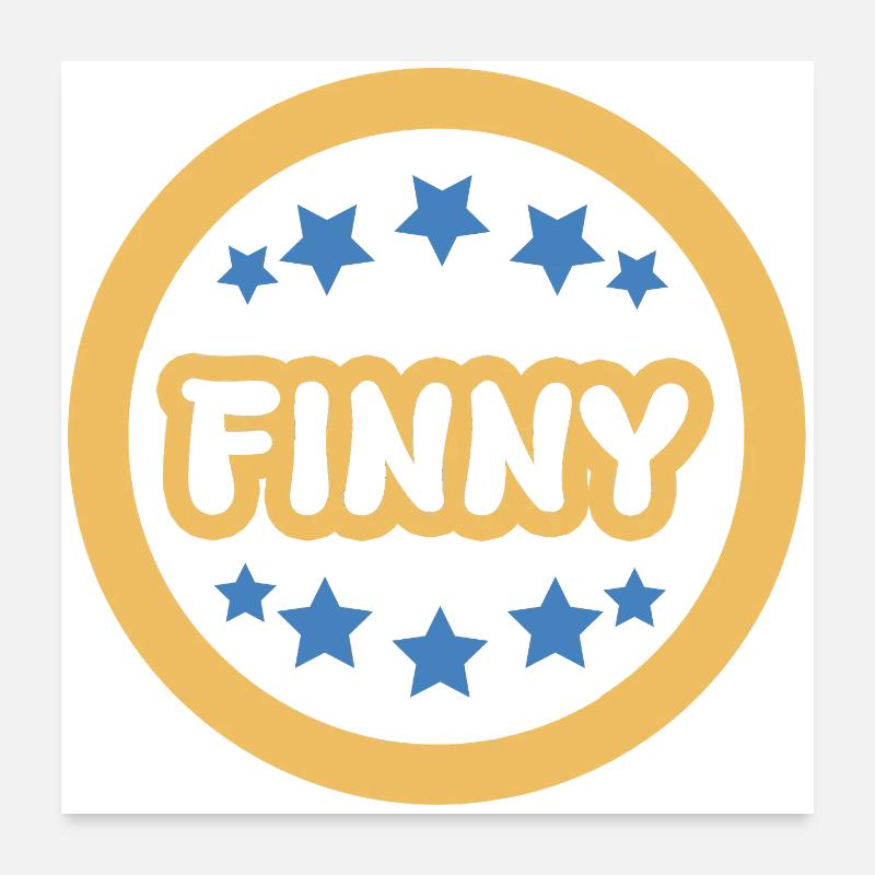 Cadeau Finny Poster 60 x 60 cm