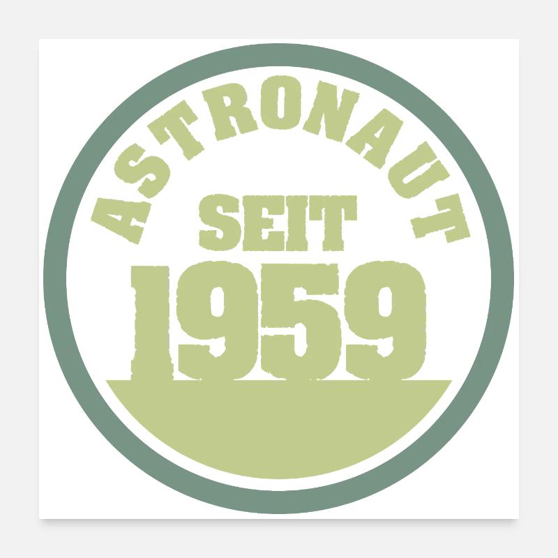 Astronaut 1959 Poster 60x60 cm