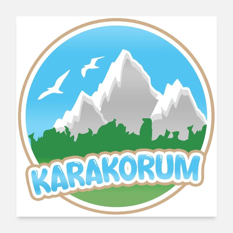 Le mont Karakoram Poster 60 x 60 cm