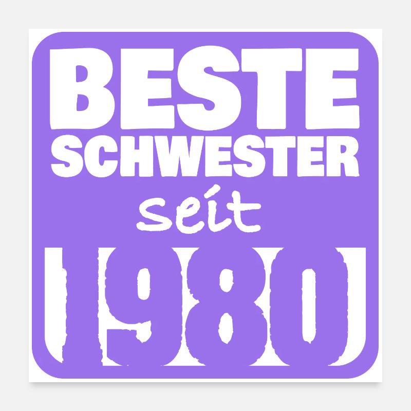 Schwesterchen 1980 Poster 60x60 cm
