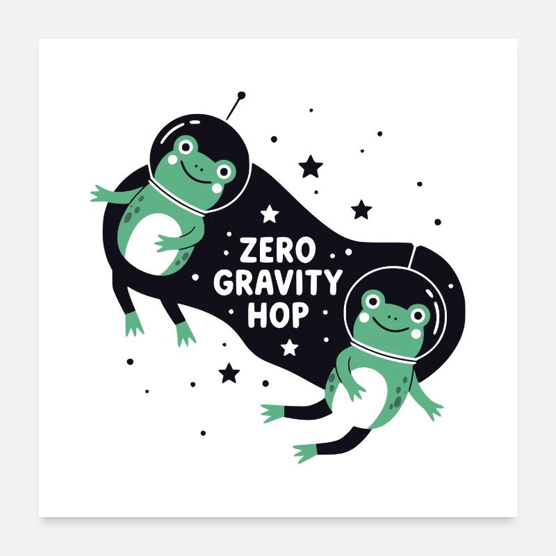 Zero Gravity Hop Poster 24" x 24" (60x60 cm)