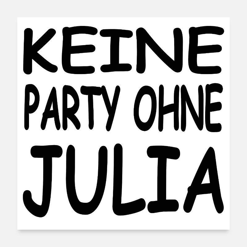 Julia Poster 60x60 cm