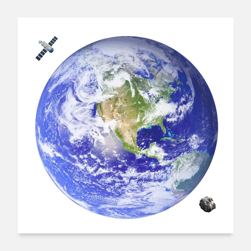 Planet Earth Poster 24" x 24" (60x60 cm)