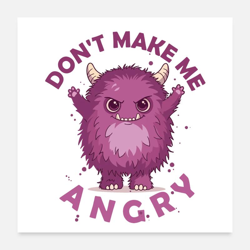 Petit Monstre Poster 60 x 60 cm