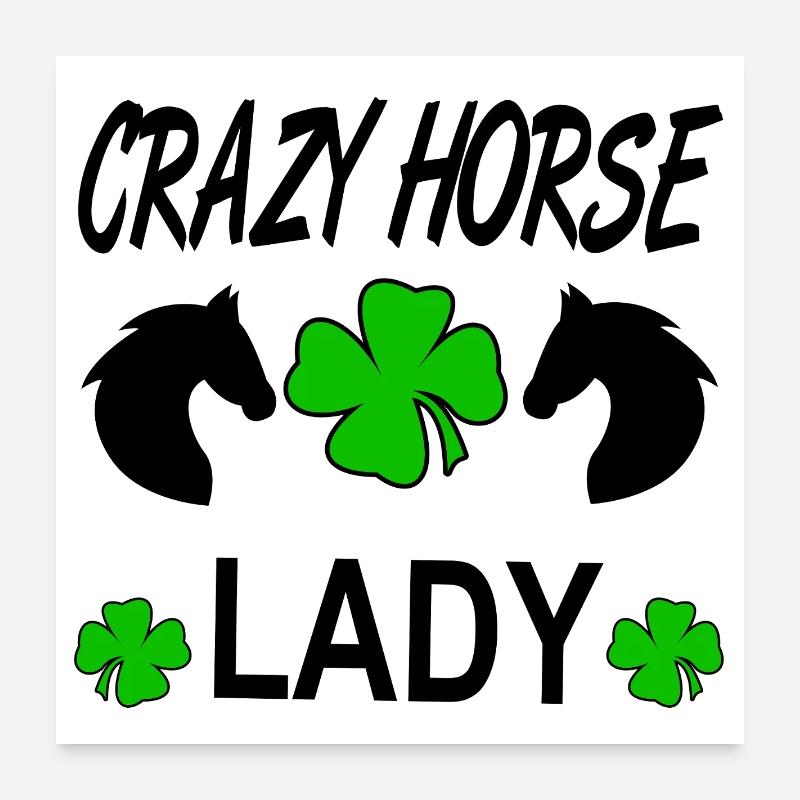 Chevaux Poster 60 x 60 cm