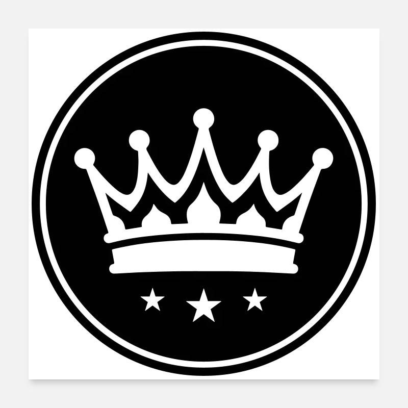Krone Symbol Poster 60x60 cm
