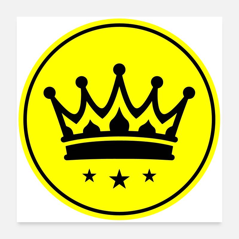 Crown Symbol Poster 24" x 24" (60x60 cm)