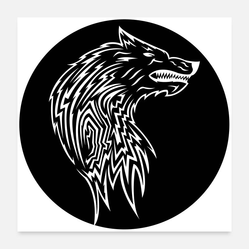 Loup Poster 60 x 60 cm