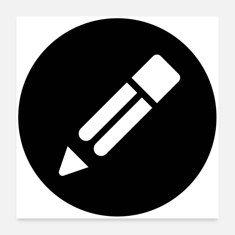 Pencil Poster 24" x 24" (60x60 cm)