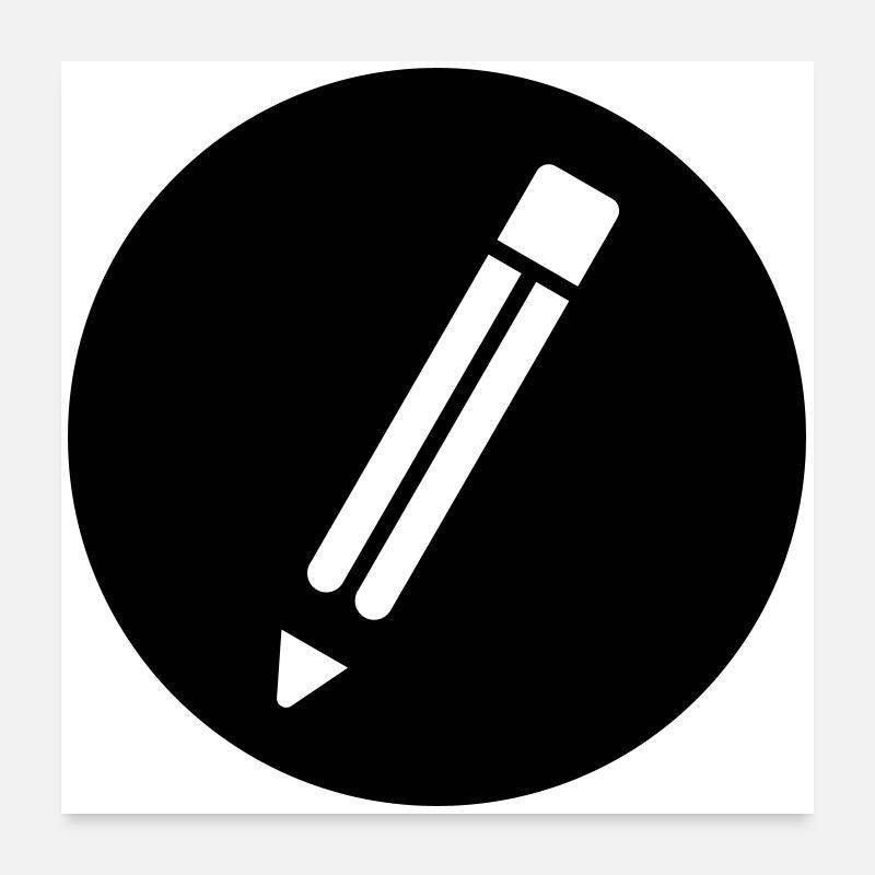 Bleistift Poster 60x60 cm