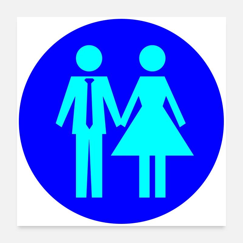 Paar Ehe Couple Poster 60x60 cm