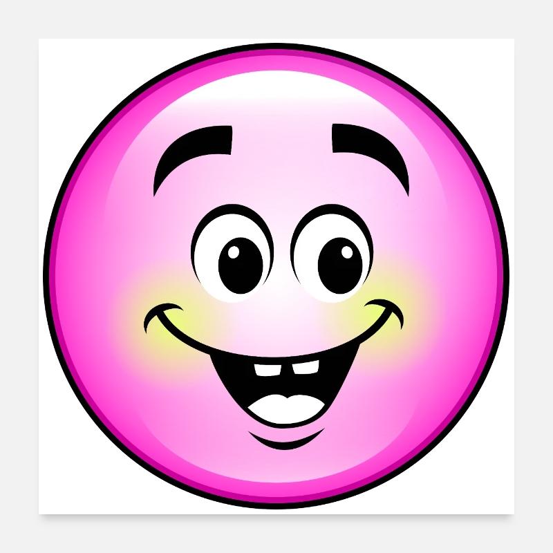 Cute Pink Bubble Poster 24" x 24" (60x60 cm)