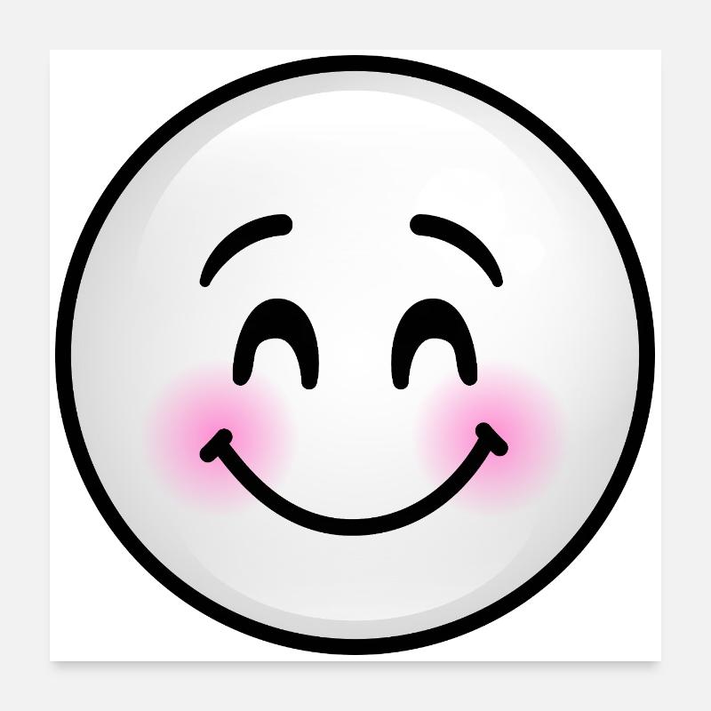 Bulle grise mignonne Poster 60 x 60 cm