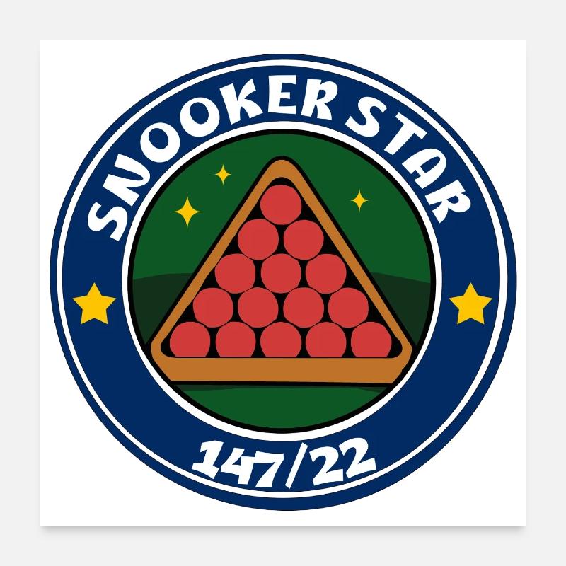 Snooker Star Triangle 147/22 Poster 24" x 24" (60x60 cm)