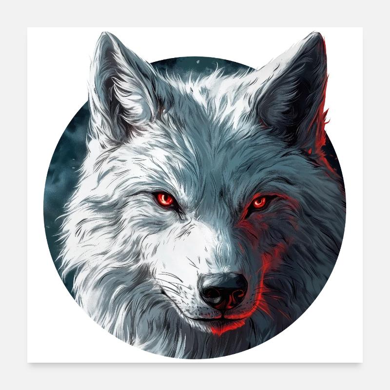 Design de Loup Poster 60 x 60 cm