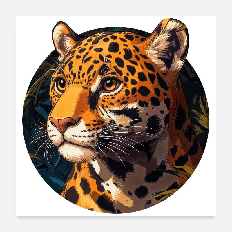 Design de Jaguar Poster 60 x 60 cm