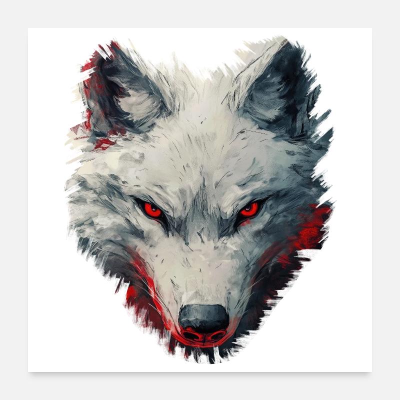 Design de Loup Poster 60 x 60 cm