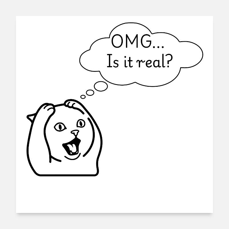 OMG Poster 60 x 60 cm