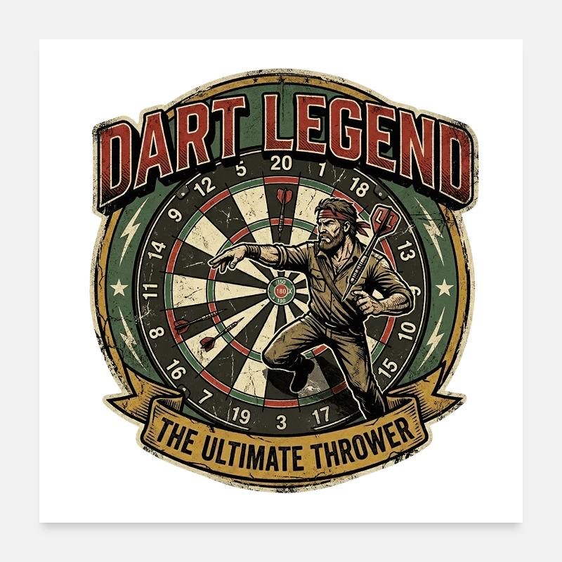 Dart Legend: Ultimate Thrower Poster 60x60 cm