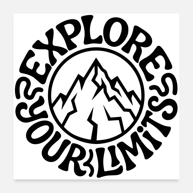Alpinisme Poster 60 x 60 cm