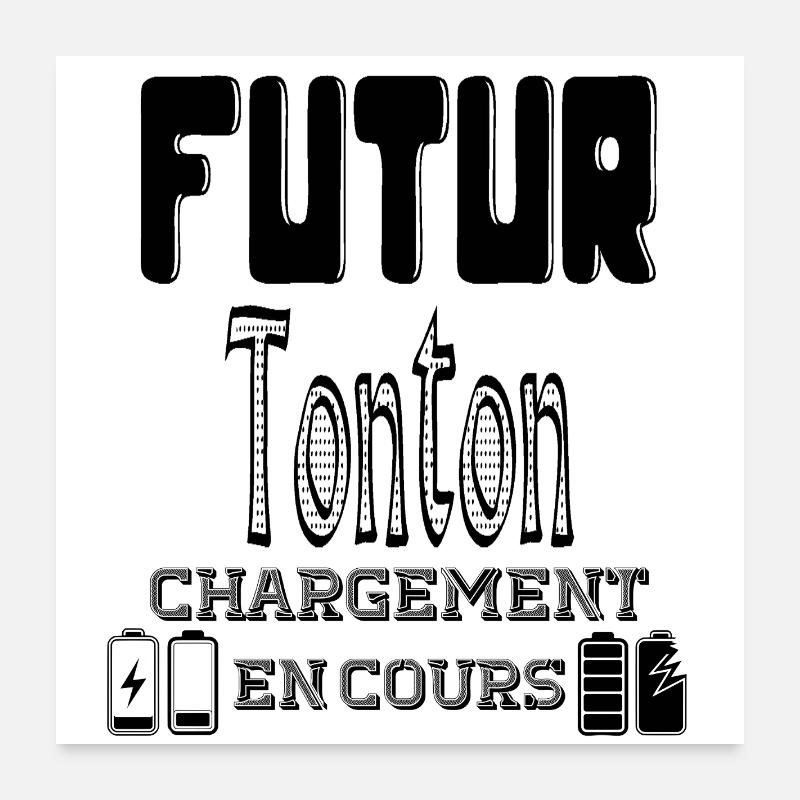 Future Uncle Loading In Progress Poster 24" x 24" (60x60 cm)