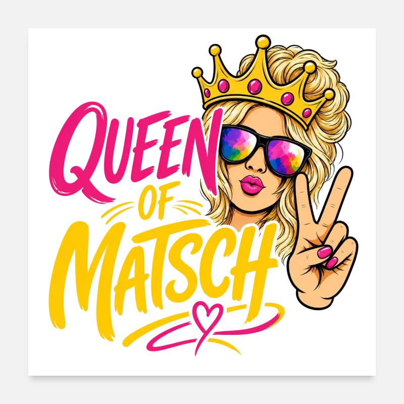 Queen of Mud - Blonde Poster 24" x 24" (60x60 cm)