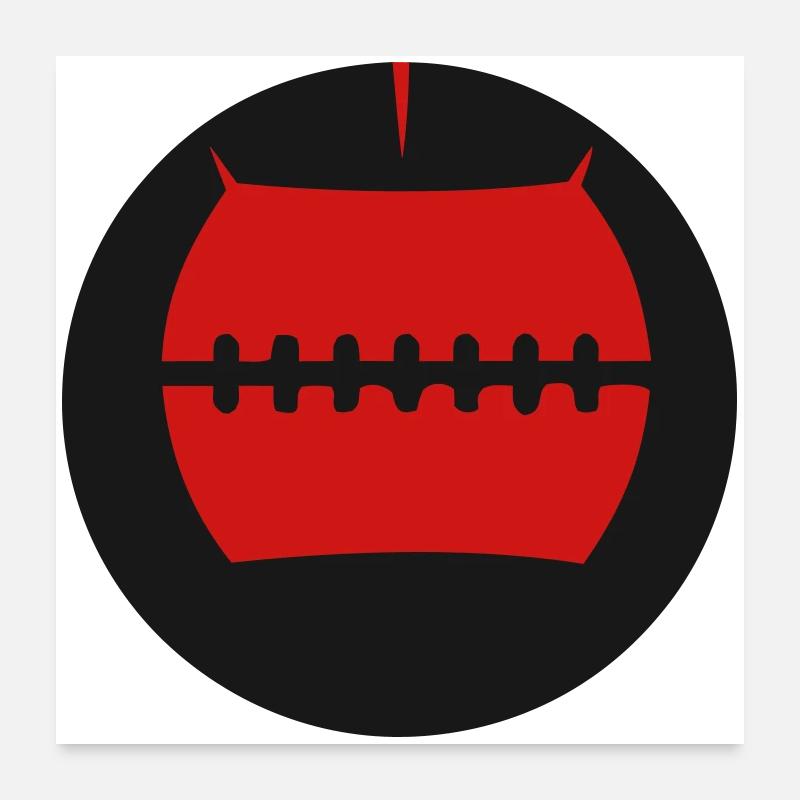 Medicine Ball Wallball Vector Poster 24" x 24" (60x60 cm)