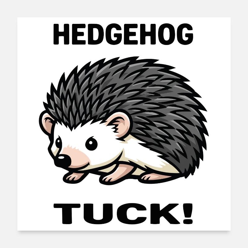 Hedgehog Hedgehog Hedgehog Thorns Garden Poster 24" x 24" (60x60 cm)