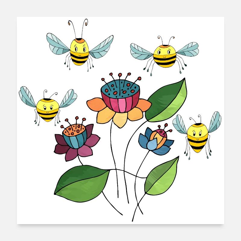Insects Poster 24" x 24" (60x60 cm)