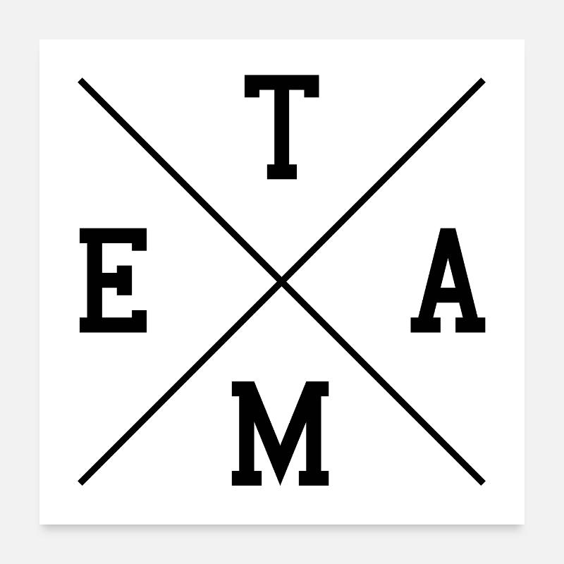 Team Poster 60x60 cm